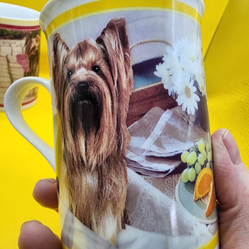 5 Danbury Mint Elegant Yorkies Porcelain Collector Mugs Lot - Great Condition - Picture 16 of 16